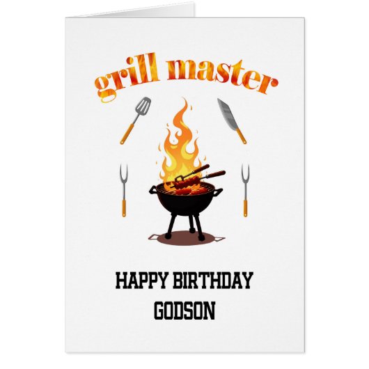 Godson Grill Master Verjaardag (Voorkant)