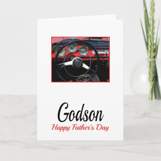 Godson Happy Vaderdag Kaart (Voorkant)