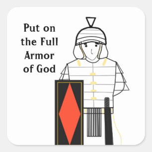 Godspanzer vierkante sticker