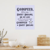 Godspeed, Poster met droom (Keuken)