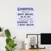 Godspeed, Poster met droomtekst (Thuiskantoor)