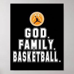 Godspeler Christelijk van de Basketbalfamilie Poster