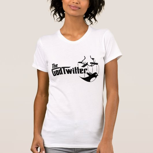 GodTwitter - Dames in het Wit T-shirt (Voorkant)