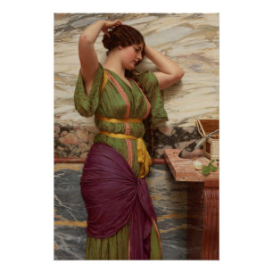 Godward A fair reflection CC0631 Perfect Poster