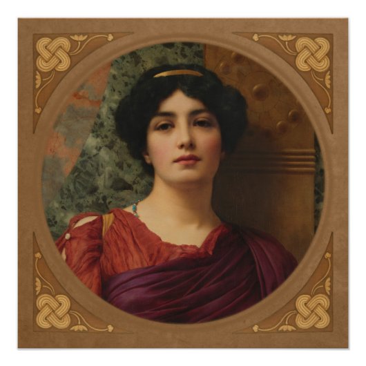 Godward Contemplation CC0635 Perfect Poster (Voorkant)