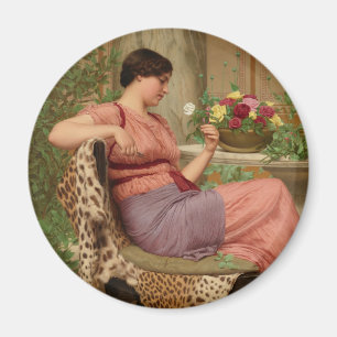 Godward L'époque du rose CC0628 Round Art Magnet