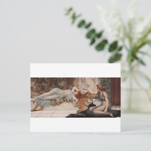 Godward - Mischief and Repose Briefkaart (Staand voorkant)