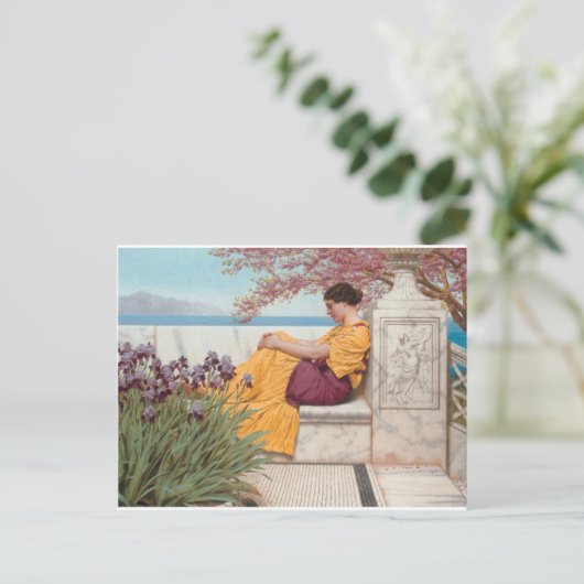 Godward - onder het bloesem dat op de Boug hangt Briefkaart (Staand voorkant)