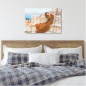 Godward priesteres van Bacchus Schilderen Canvas Afdruk (Insitu (Slaapkamer))