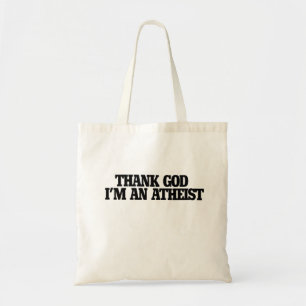 Godzijdank ben ik atheïst tote bag