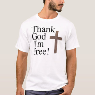 Godzijdank ben ik vrij t-shirt