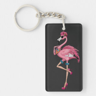 Godzijdank dat ik een grappig citaat van Flamingo Sleutelhanger
