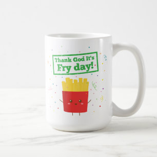 Godzijdank is het Frietdag! met Malle Franse Friet Koffiemok