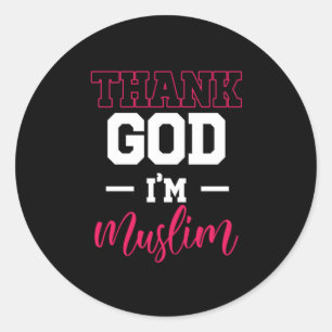 Godzijdank islamitische islam Allah Mosque Gif Ronde Sticker