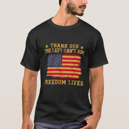Godzijdank kan links geen leven in vrijheid mikken t-shirt