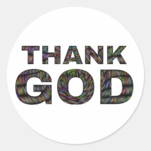 Godzijdank prijst God sticker