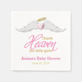 Godzijdank voor kleine meisjes Baby shower servett Servetten (Voorkant)