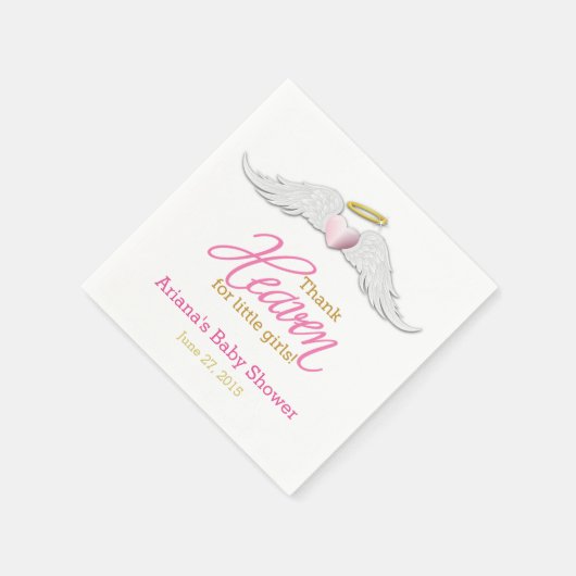 Godzijdank voor kleine meisjes Baby shower servett Servetten (Hoek)