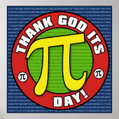 Godzijdank zijn PI Day Poster (Voorkant)