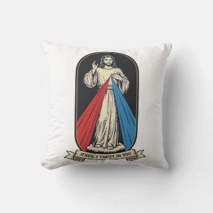 Godzijdige Barmhartigheid Jezus Vintage Kussen