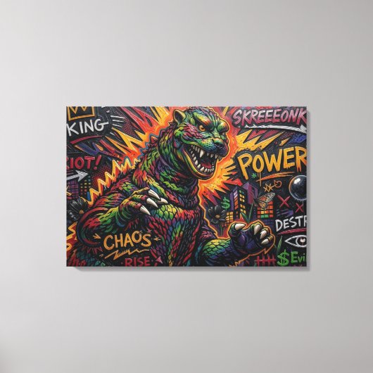 GODZILLA. CANVAS AFDRUK (Voorkant)