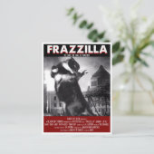 Godzilla Cat Briefkaart (Staand voorkant)