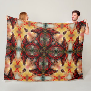 Godzilla Fantasy Nuclear Mandala Fleece Deken