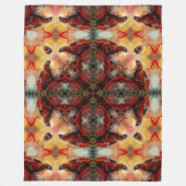 Godzilla Fantasy Nuclear Mandala Fleece Deken (Voorkant)