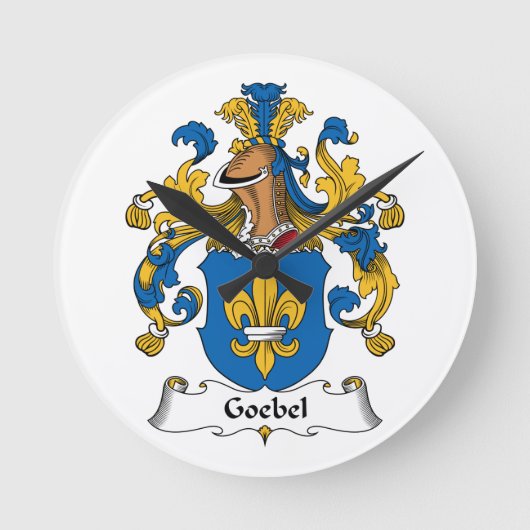 Goebel Family Crest Ronde Klok (Voorkant)