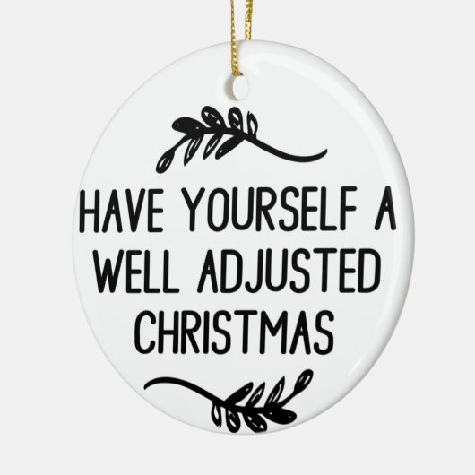 Goed aangepast kerstfeest, Ornament uit de chiropr (Links)