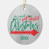 Goed aangepaste kerstchiropraktijk keramisch ornament (Links)