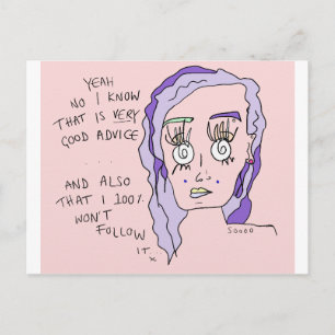 Goed advies Afdrukken Briefkaart #overhear