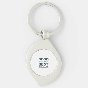 Goed Beter Best Laat het Nooit Rusten Motiverende Sleutelhanger