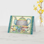 Goed bezoek - Wenskaart Kaart (Gele Bloem)