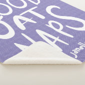 Goed bij kranen - Paars Sherpa Deken (3/4)