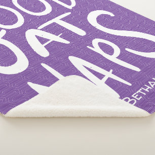 Goed bij Naps - Paarse Sherpa Blanket Deken