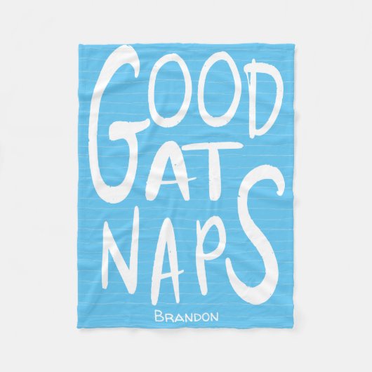 Goed bij Naps - Sky Blue Fleece Blanket Deken (Voorkant)
