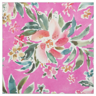 GOED BRAGED Pink Floral Stof