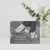 Goed briefkaart voor taakinterviews (Staand voorkant)