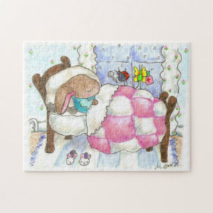 Goed bunny puzzle legpuzzel