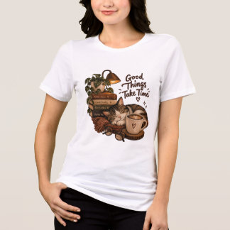 Goed Ding Duurt Tijd - Cozy Boekliefhebber Tri-Blend Shirt