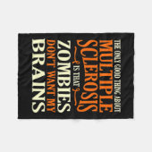 Goed ding over Multiple Sclerosis Awareness Grap Fleece Deken (Voorkant (Horizontaal))