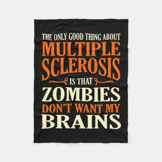 Goed ding over Multiple Sclerosis Awareness Grap Fleece Deken (Voorkant)