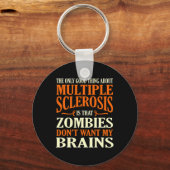 Goed ding over Multiple Sclerosis Awareness Grap Sleutelhanger (Voorkant)