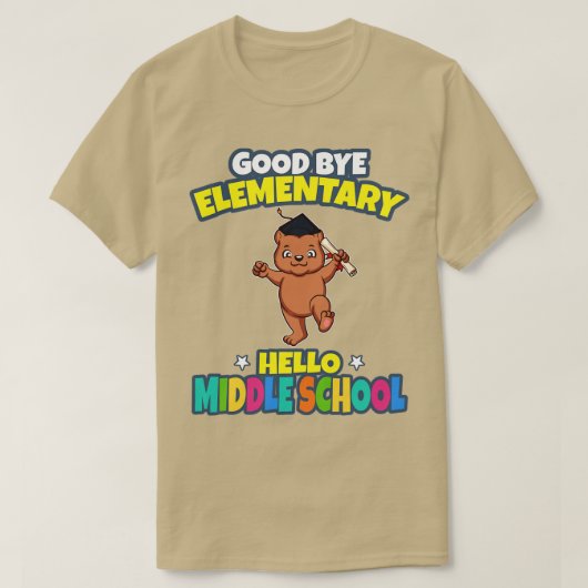 Goed, elementair Hallo middelbare school Afstudere T-shirt (Design voorkant)