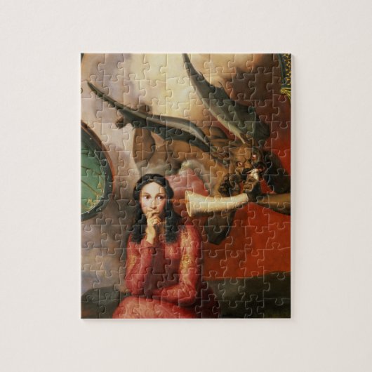 Goed en kwaad: de Devil Temping a Young Woman, 1 Legpuzzel (Verticaal)