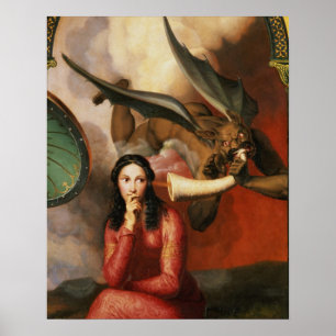 Goed en kwaad: de Devil Temping a Young Woman, 1 Poster