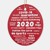 Goed en slecht van 2020 keramisch ornament (Links)