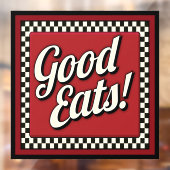 GOED ETEN! RAAMSTICKER (Vel 2)