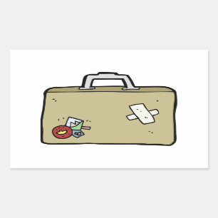 Goed gebruikte koffer Stickers